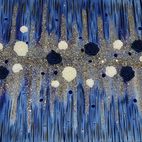 Handmade acrylic painting wall art abstract 30inx40in